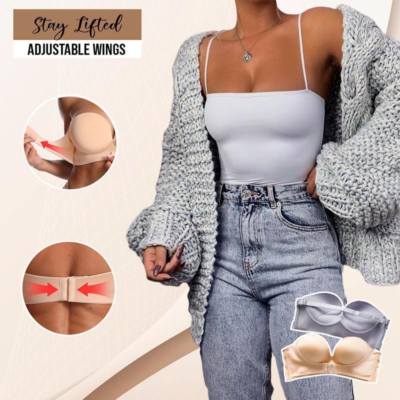 Bra - Front Buckle Strapless Adjustable Bra - MXbueno