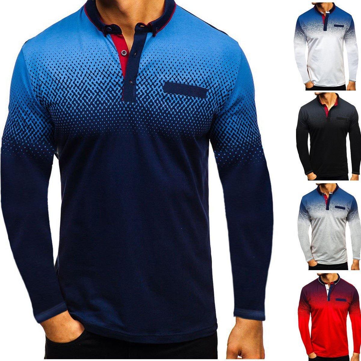Camiseta casual de manga larga para hombre - MXbueno