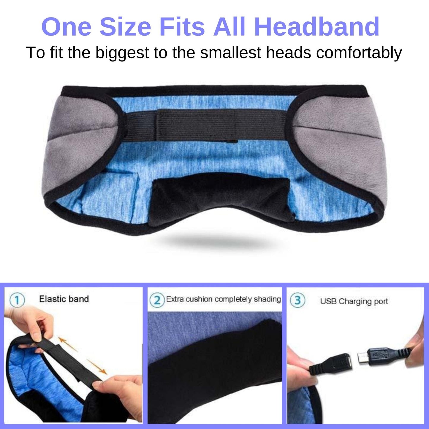 Máscara Para Dormir Con Auriculares