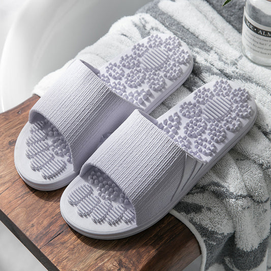 Masaje Antideslizante Zapatillas Para El Hogar Parejas De Moda De Verano Femenino