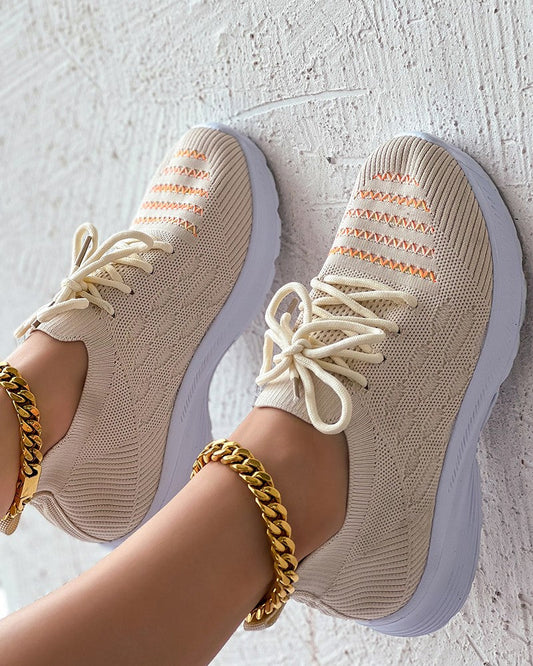 Zapatillas Transpirables Con Tirantes Huecos