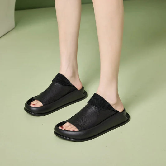 Zapatillas Italianas De Cuero Para Mujeres