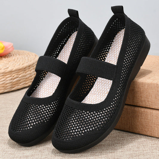 Nuevos Zapatos Para Caminar De Edad Avanzada Con Suela Blanda Transpirable