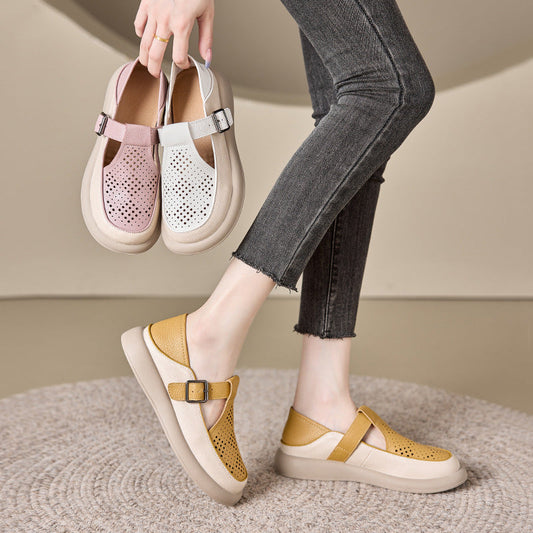 Zapatos De Plataforma Transpirables Para Mujeres En Verano
