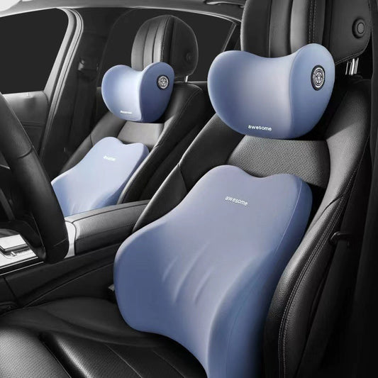 Almohada De Cabeza Del Automóvil, Cintura, Rebote Lento, Memoria, Almohada De Cuello Para El Automóvil De Algodón, Cintura