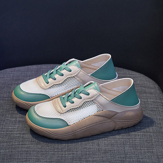 Plataforma Transpirable Para Mujeres Zapatillas Para Caminar
