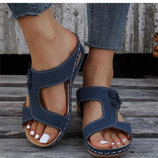 Sandalias De Cuña Ortopédicas Y Deslizantes De Primera Calidad Para Mujer