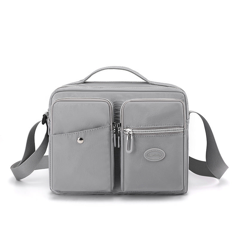 [W-Bolso] Bolso De Hombro De Gran Capacidad Para Mujer Tela De Nailon Impermeable