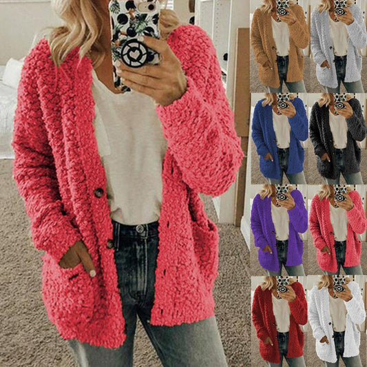 Chaqueta de suéter casual de moda para mujer - MXbueno
