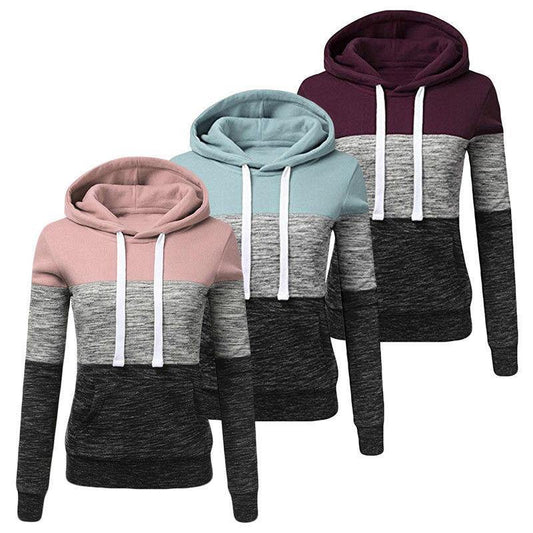La nueva sudadera con capucha de manga larga color-collage - MXbueno