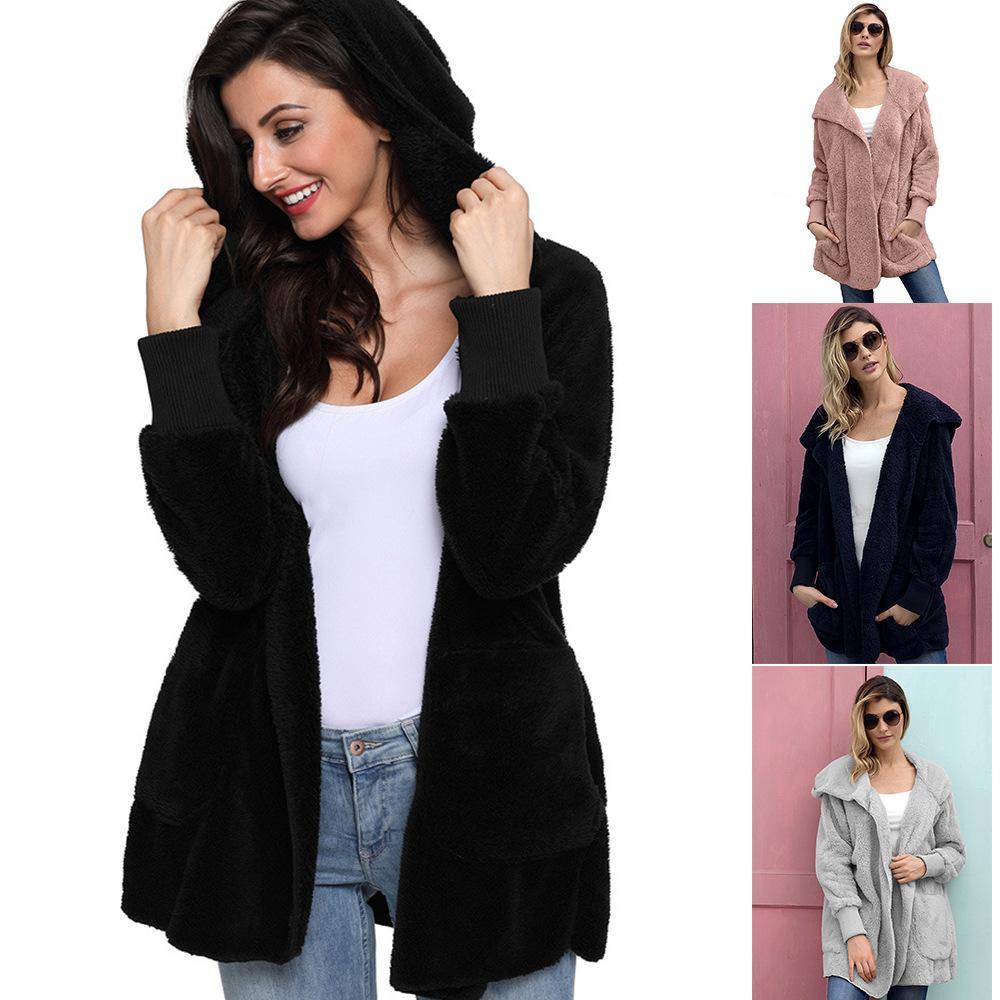 Nuevo chaqueta de manga larga con capucha para mujer - MXbueno