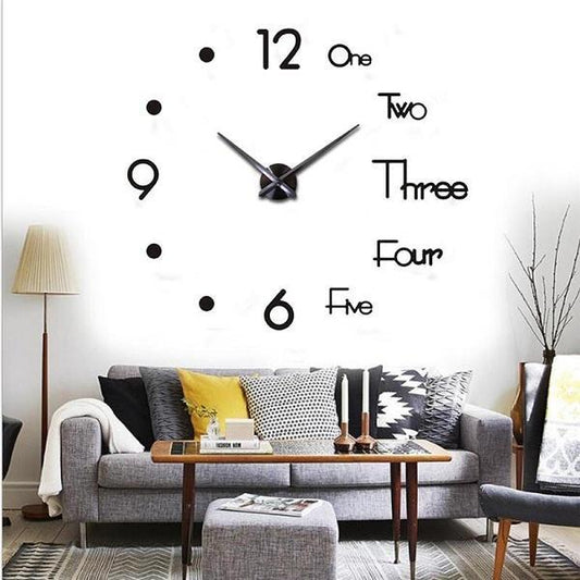 Reloj de pared digital 3D DIY