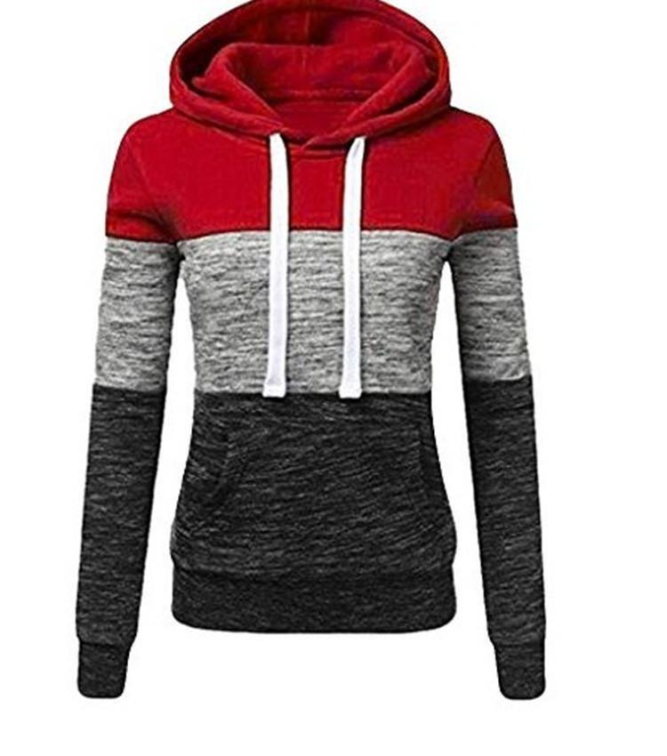 La nueva sudadera con capucha de manga larga color-collage - MXbueno