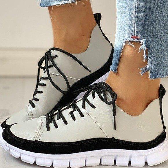 Zapatillas con cordones de ante - MXbueno