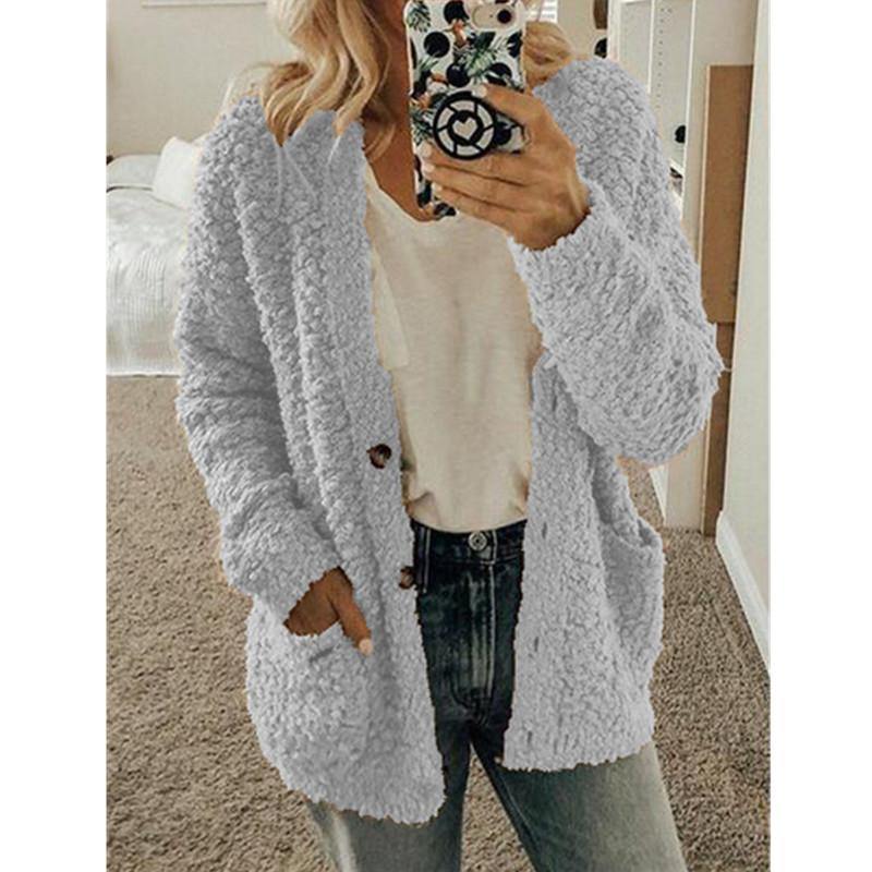 Chaqueta de suéter casual de moda para mujer - MXbueno