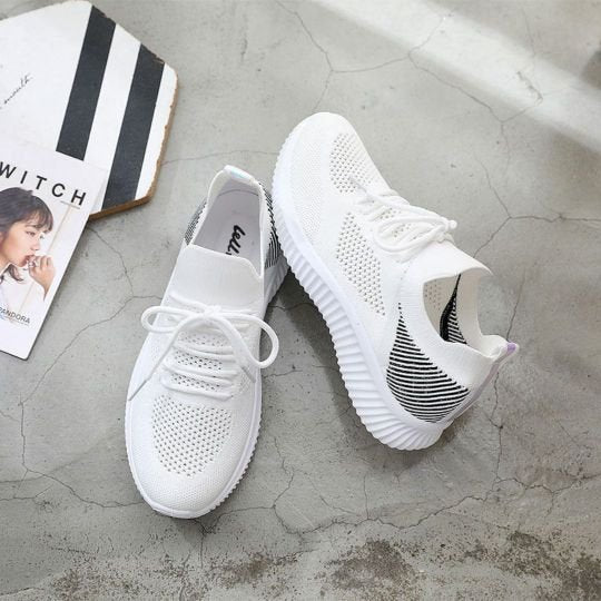 Zapatillas Cómodas Modernas Huecas De Malla Transpirable Para Mujer