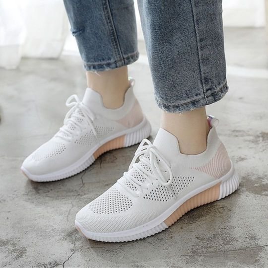 Zapatillas Cómodas Modernas Huecas De Malla Transpirable Para Mujer