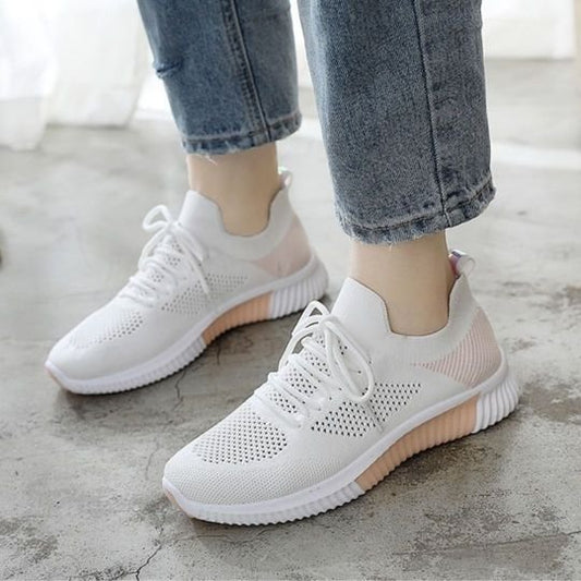 Zapatillas Cómodas Modernas Huecas De Malla Transpirable Para Mujer