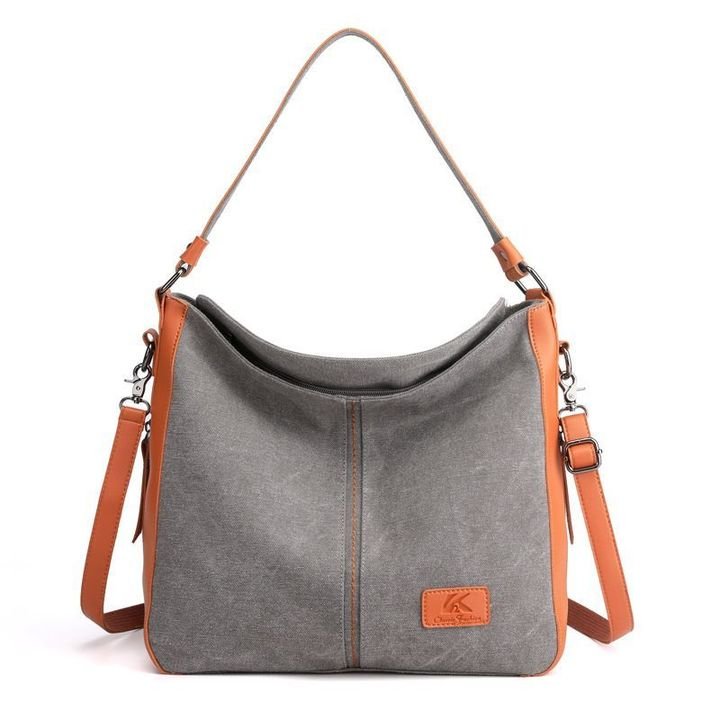 Bolso De Hombro De Lona - Bandolera Con Capacidad Extra Grande