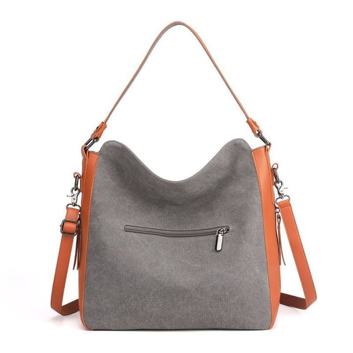 Bolso De Hombro De Lona - Bandolera Con Capacidad Extra Grande