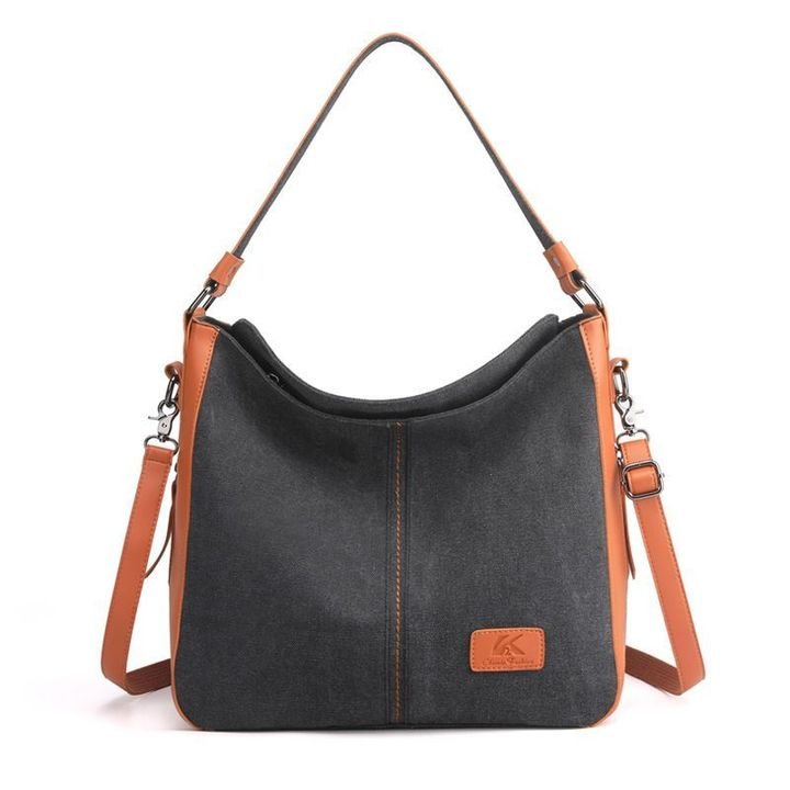 Bolso De Hombro De Lona - Bandolera Con Capacidad Extra Grande