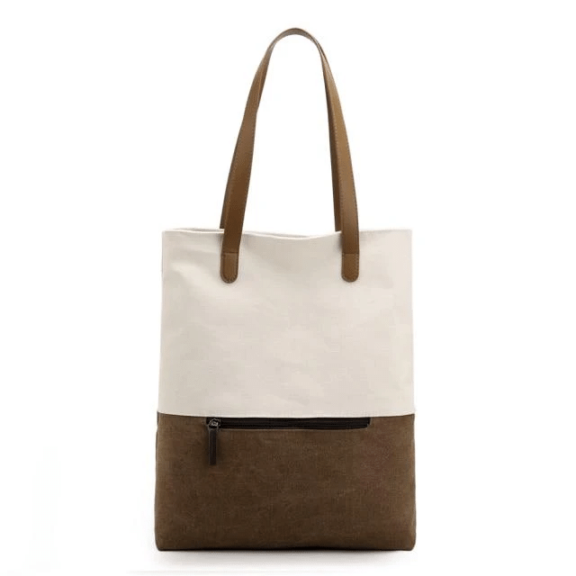 Bolsa De Mano Convertible 2 En 1 / Mochila Bolsa De Lona De Gran Capacidad Para Mujer