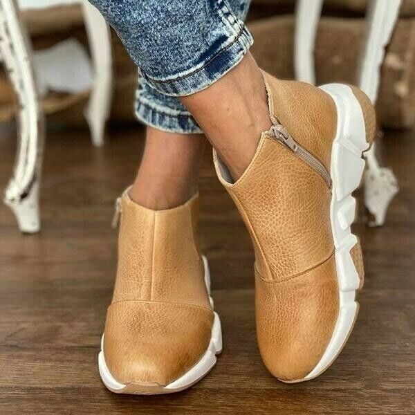 Botines Con Plataforma Antideslizante Para Mujer