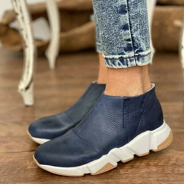 Botines Con Plataforma Antideslizante Para Mujer
