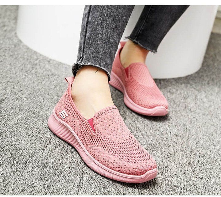 [W-Zapato] Zapatos Tejidos De Malla Transpirable