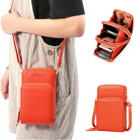 BOLSO DE MANO DE CUERO PU PARA MUJER BOLSO DE TARJETA BOLSO DE TELÉFONO BOLSO BANDOLERA - MXbueno