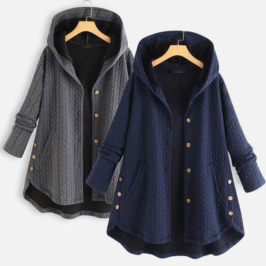 Chaqueta de algodón irregular de longitud media - MXbueno