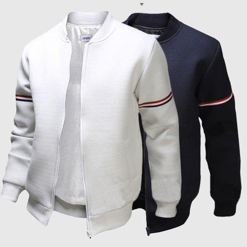 Suéter tipo cárdigan con cremallera para hombre - MXbueno