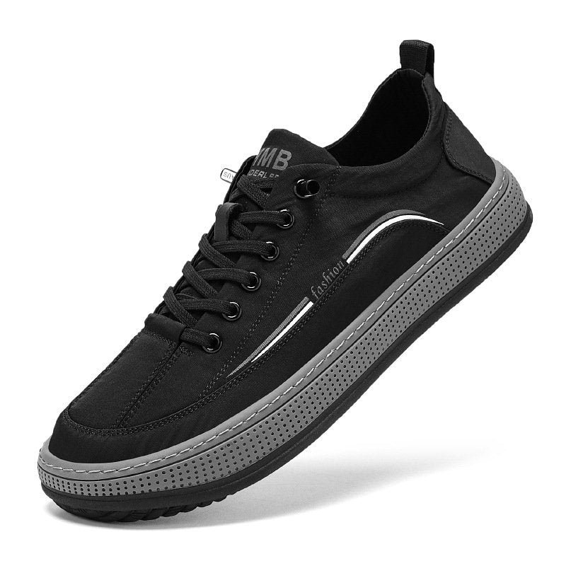 [M-Zapato] Zapatos De Lona Transpirables De Seda De Hielo Para Hombres