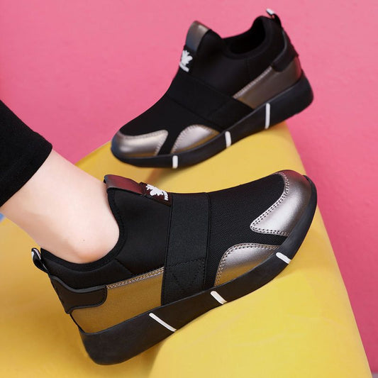 [W-Zapato] Zapatos Deportivos De Cuero Con Suela Suave Casual
