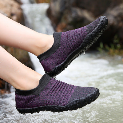 Zapatos planos antideslizantes transpirables para mujer