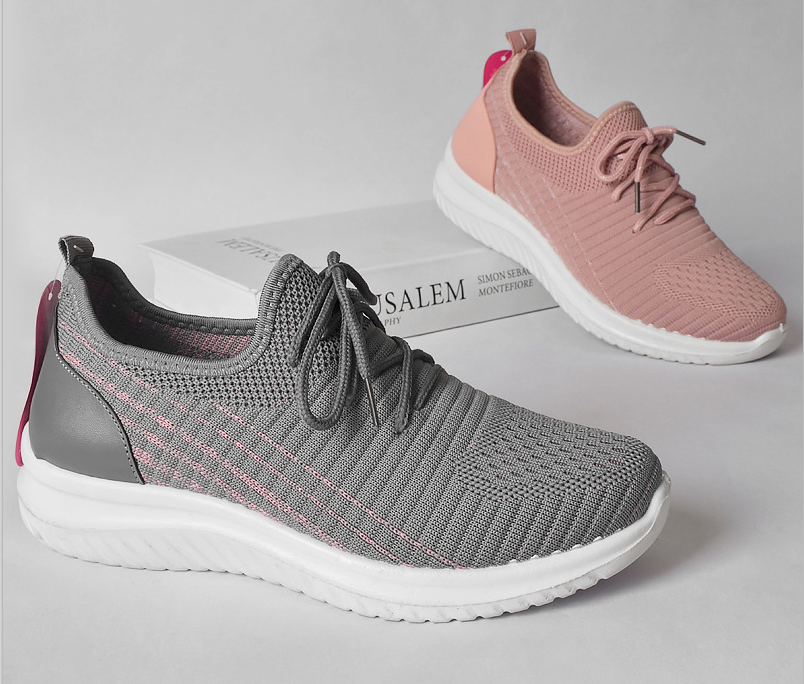 Las zapatillas de ocio de plataforma ligeras y transpirables para mujer