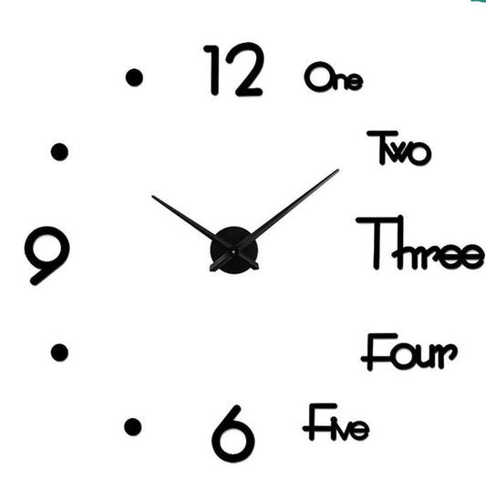 Reloj De Pared 3D Moderno Sin Marco De Bricolaje