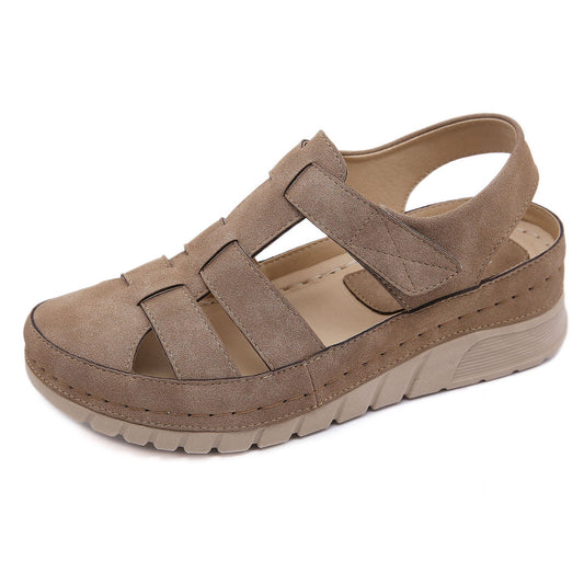 Suela de mujer ligera con velcro