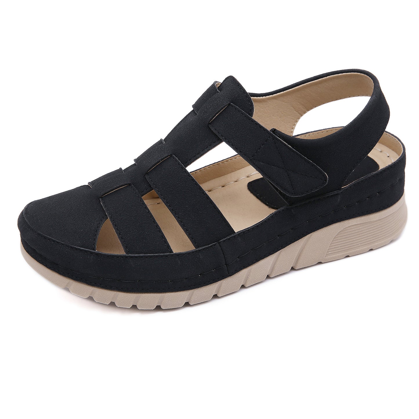 Suela de mujer ligera con velcro