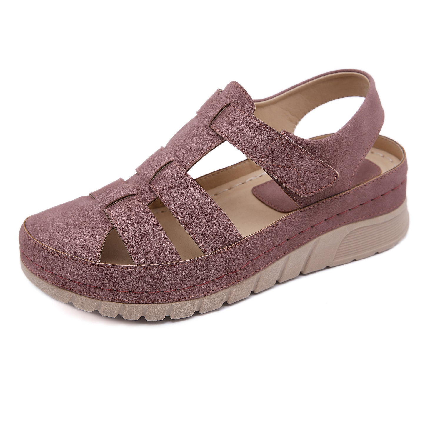 Suela de mujer ligera con velcro