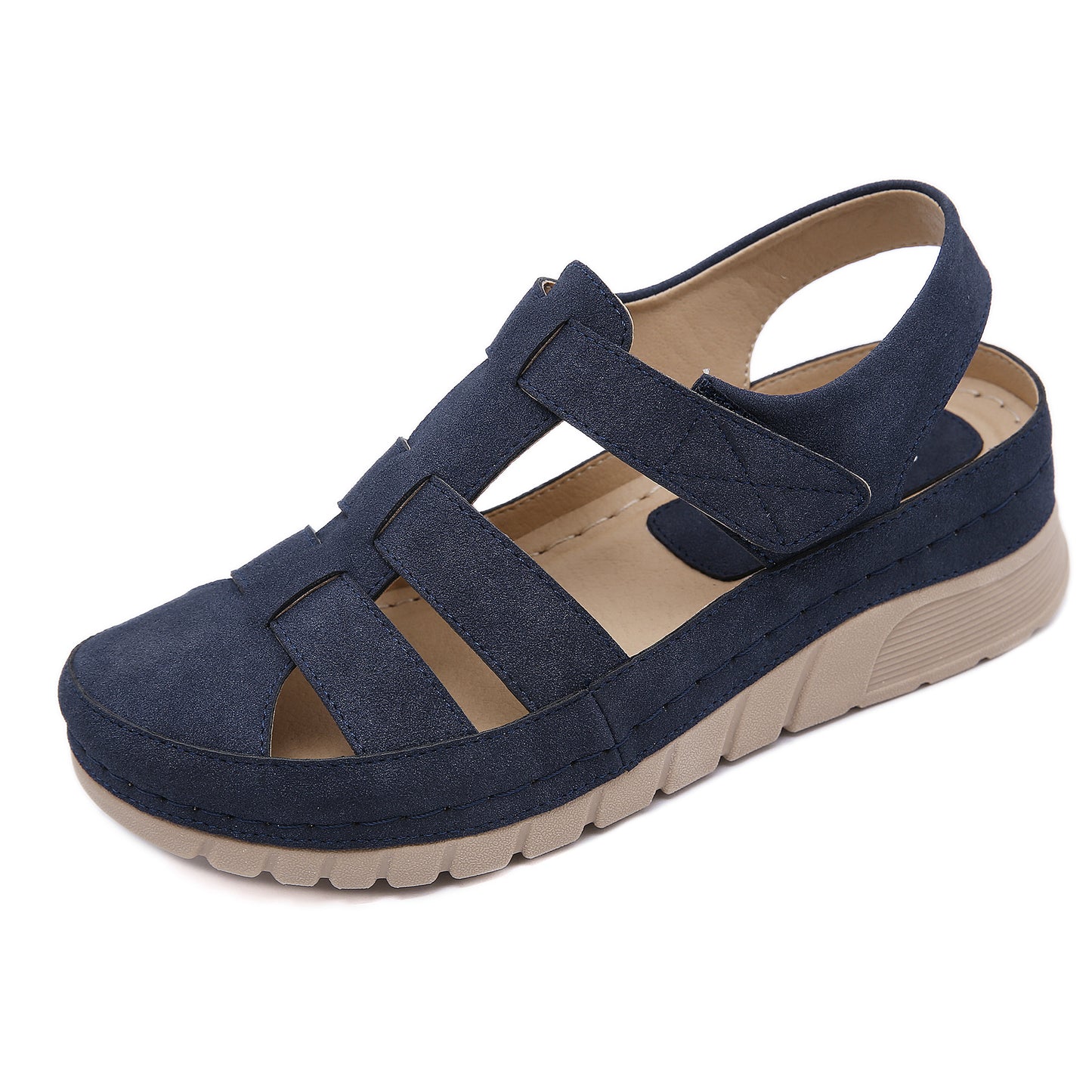Suela de mujer ligera con velcro