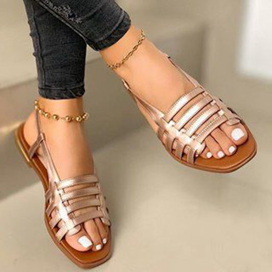 [W-Zapato] Sandalias Romanas Tejidas
