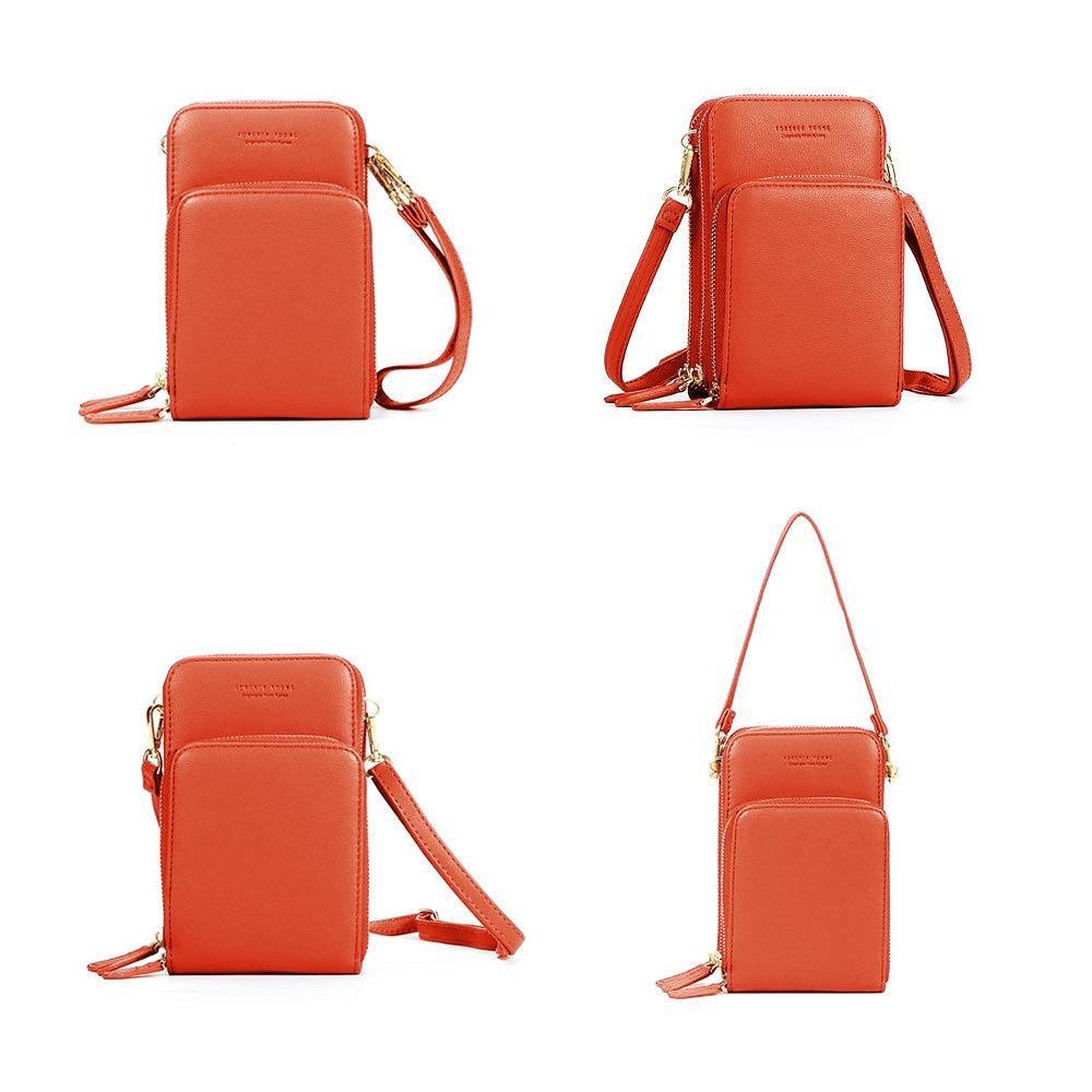 BOLSO DE MANO DE CUERO PU PARA MUJER BOLSO DE TARJETA BOLSO DE TELÉFONO BOLSO BANDOLERA - MXbueno