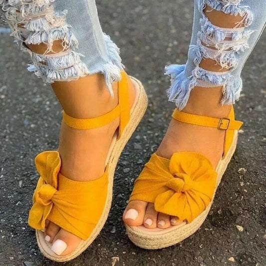 Sandalias Con Lazo De Verano