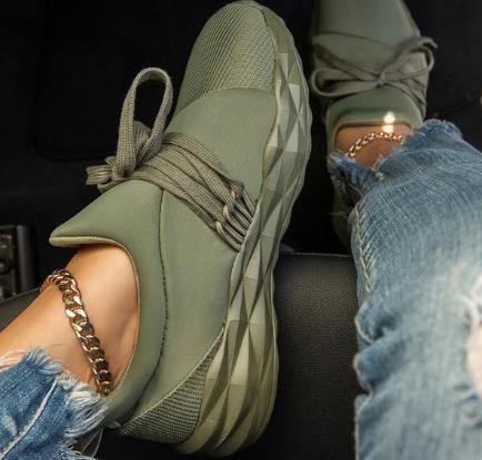 Zapatos mujer casuales ligeros y transpirables con suela blanda - MXbueno