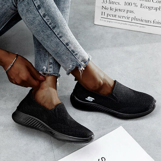 Zapatillas Deportivas Ligeras Y Elásticas De Punto Casual