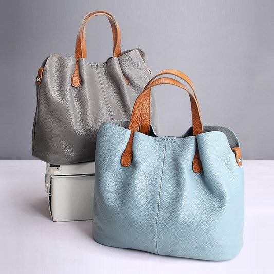 Bolso Shopper De Piel Dos En Uno