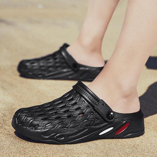 Zapatos de verano Zapatos de gelatina Playa Sandalias de hombre Zapatillas huecas
