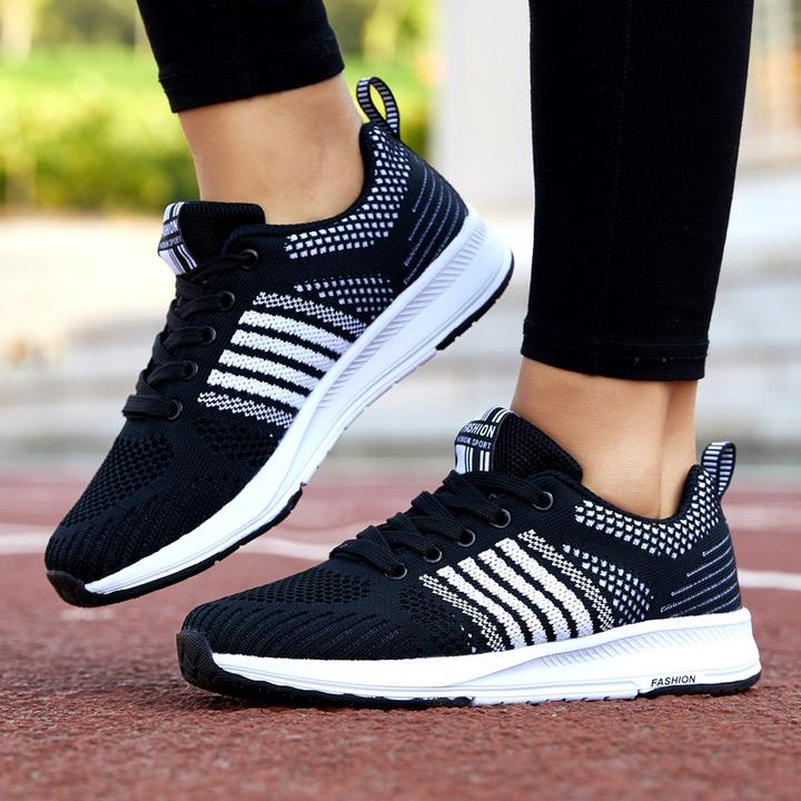 Zapatillas de running de plataforma transpirable de moda femenina