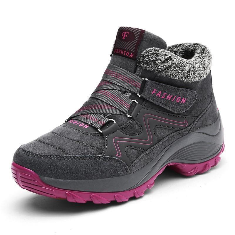 Botas altas cómodas térmicas de vellosidades de invierno para mujer - MXbueno